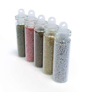 5 flacons microbilles métalliques  5x20g