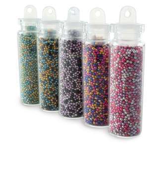 5 flacons microbilles multicolore  5x20g