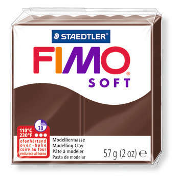 Pâte Fimo Soft, 57 g - Coloris chocolat