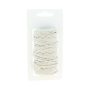 Coton macramé : blanc d. 2,5mm L.25m