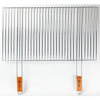 Grille découpable en acier avec poignées en bois -