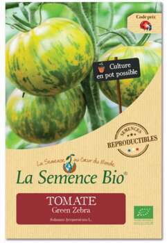 Graines de tomate Green Zebra Bio en sachet