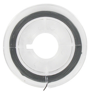 Fil de nylon élastique noir (Ø0,8mm) - L. 15 m