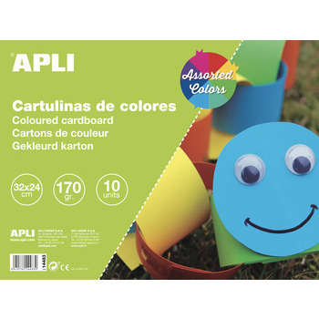 Carton bloc 170g x 10 feuilles 32x24cm, couleurs a
