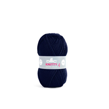 Pelote à tricoter Knitty 4 en acrylique coloris bl