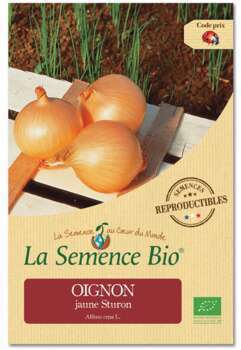 Graines potagères Oignon jaune Sturon Bio en sache