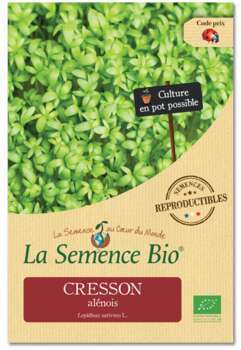 Graines potagères Cresson alénois Bio en sachet