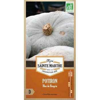 Graines de potiron bleu de hongrie Bio en sachet
