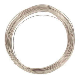 Fil métal, argenté 0,4mm x 10m