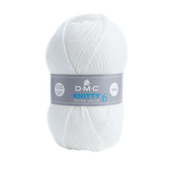 Pelote à tricoter Knitty 6 en acrylique coloris bl