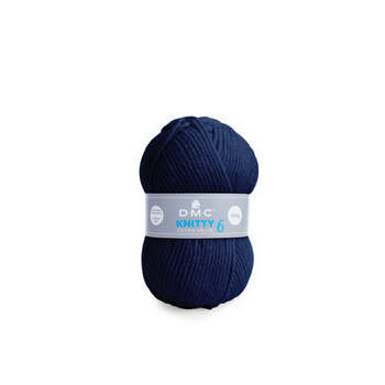 Pelote à tricoter Knitty 6 en acrylique coloris bl
