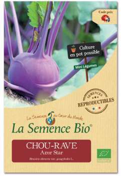 Graines potagères Chou Rave Azur Star Bio 0,35g