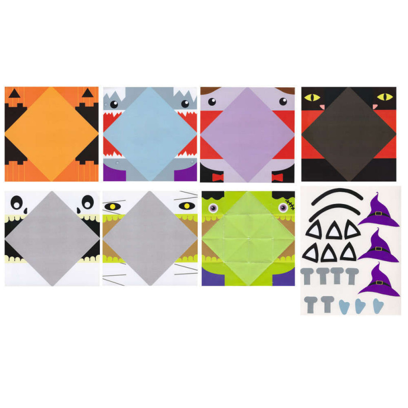 Kit Je crée mes monstres en papier : 20 montres à