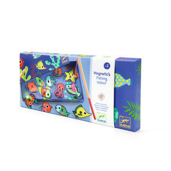 12 poissons magnétiques Fishing Colour