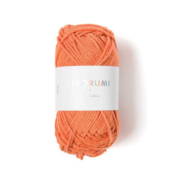 Pelote créative Ricorumi 100 % coton orange fumé -