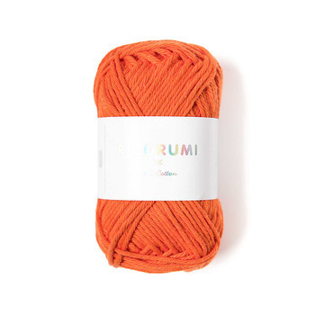 Pelote créative Ricorumi 100 % coton orange - 57,5