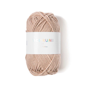 Pelote créative Ricorumi 100 % coton beige - 57,5