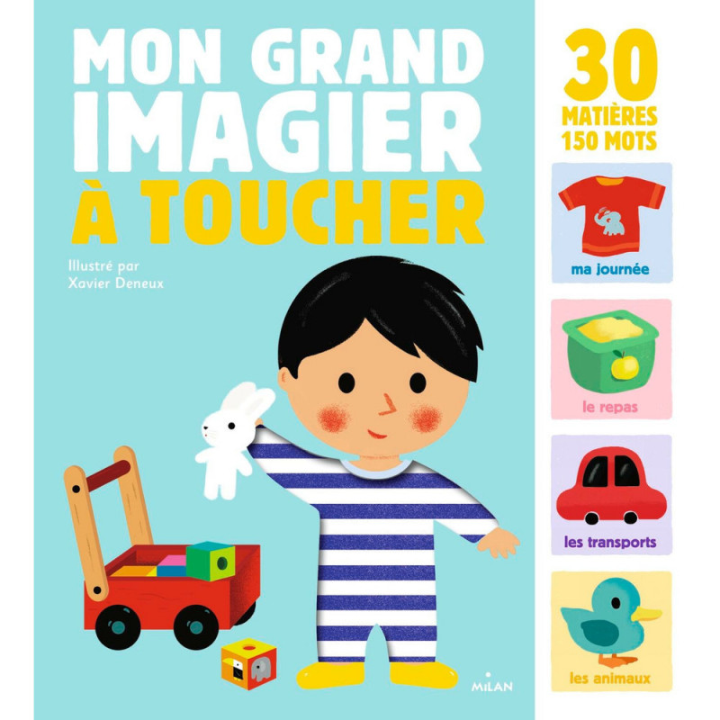 Livre Mon grand imagier à toucher : 30 matières, 1