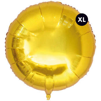 Ballon aluminium rond doré, haut. 86 cm