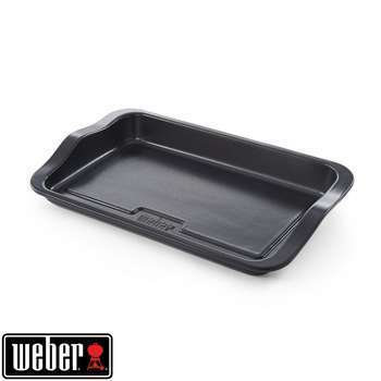 Plancha pour barbecue en céramique noire - 39x31 c