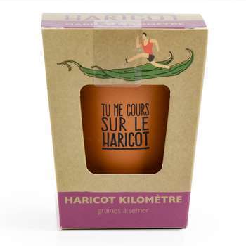 Kit de plantation message tu me cours sur le haric
