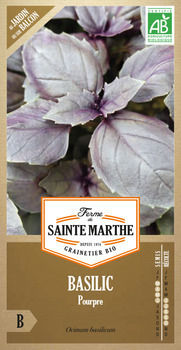Graines de basilic pourpre Bio en sachet
