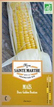 Graines de maïs doux Golden Bantam Bio en sachet