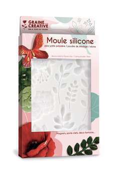 Moule silicone 20x13 cm Floral