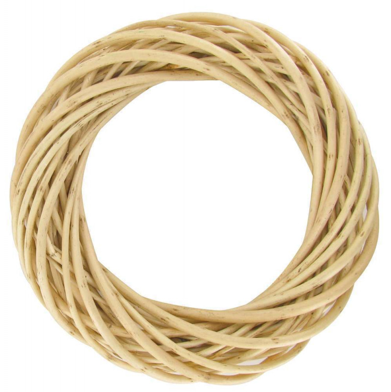 Couronne en osier naturel D. 20x4 cm