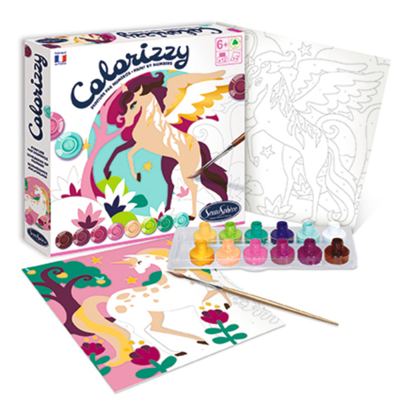 Jeu créatif Colorizzy : Licornes