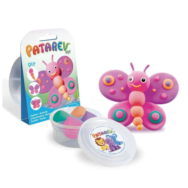 Kit de modelage Patarev - Pocket papillon pâte à m