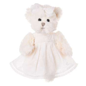 Peluches : Ma petite oursonne blanche 30 cm