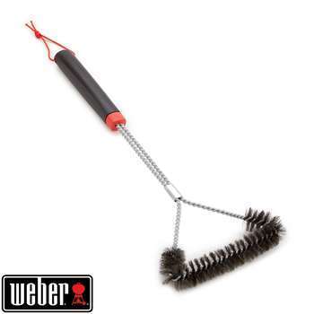 Brosse pour barbecue triangulaire en inox noir - 4