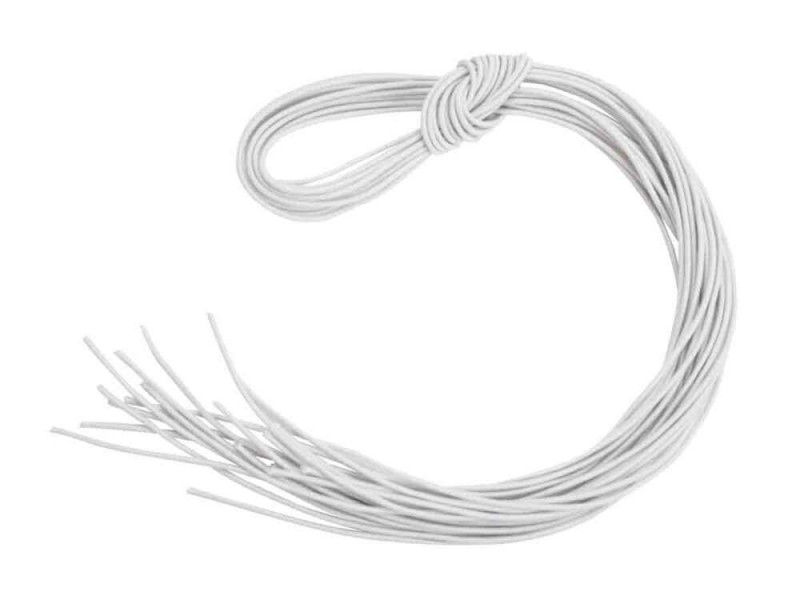 Fils élastiques pour masques blancs x 10 pcs - L 6