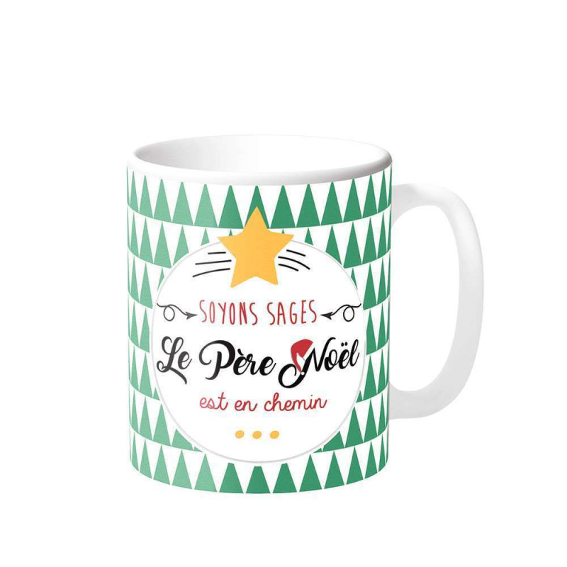 Mug père Noël en chemin