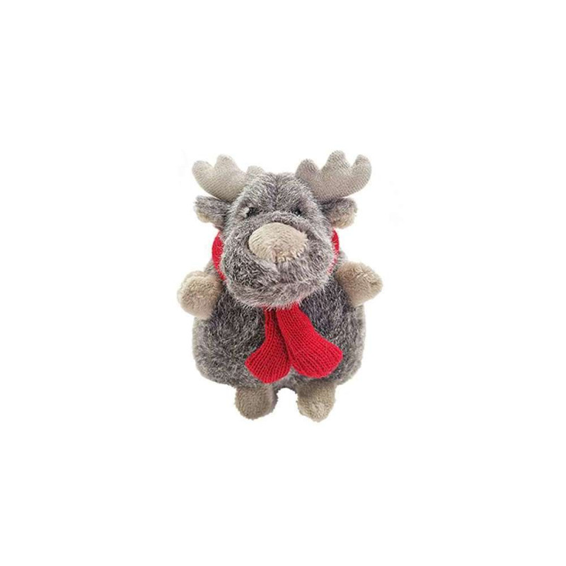 Animal En Peluche Gris Rouge