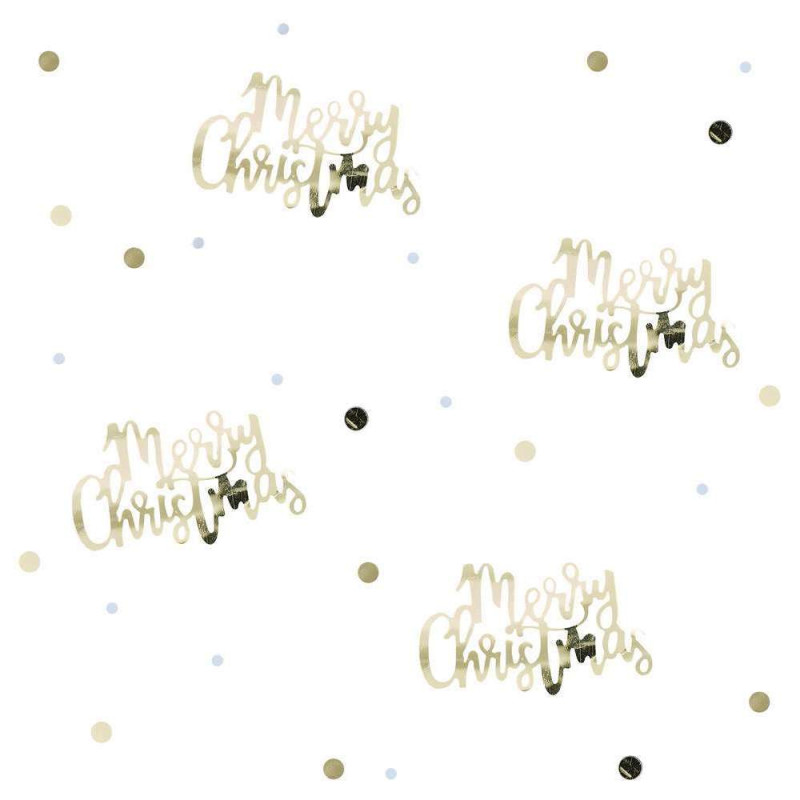 Confettis de table de Noël Merry Christmas