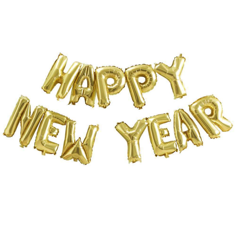 Ballons doré Happy New Year