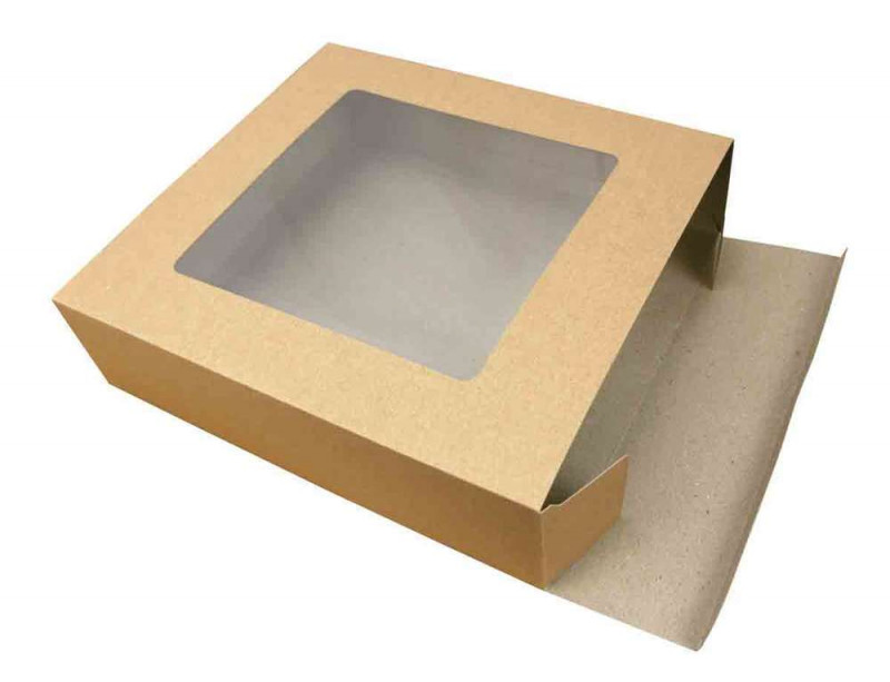 Boîtes cadeaux carton avec fenêtre 25 x 28 cm x 2