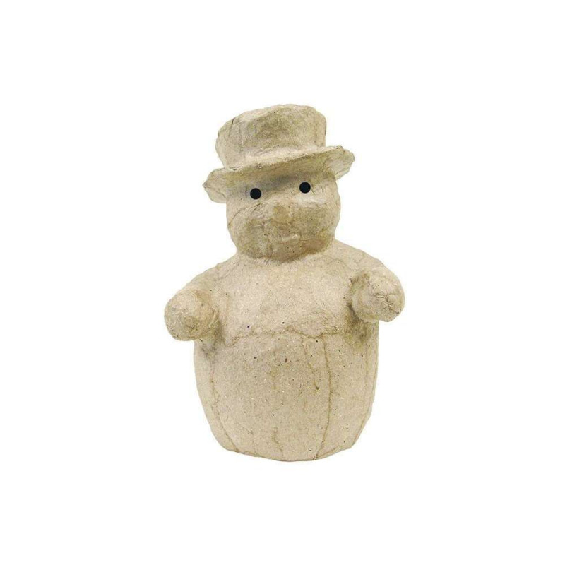 Bonhomme de neige, à décorer - H. 12 cm
