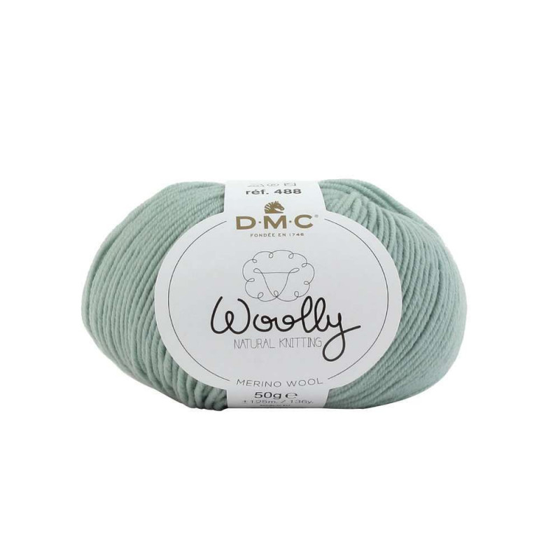 Pelote Woolly en laine mérinos coloris bleu 137 -