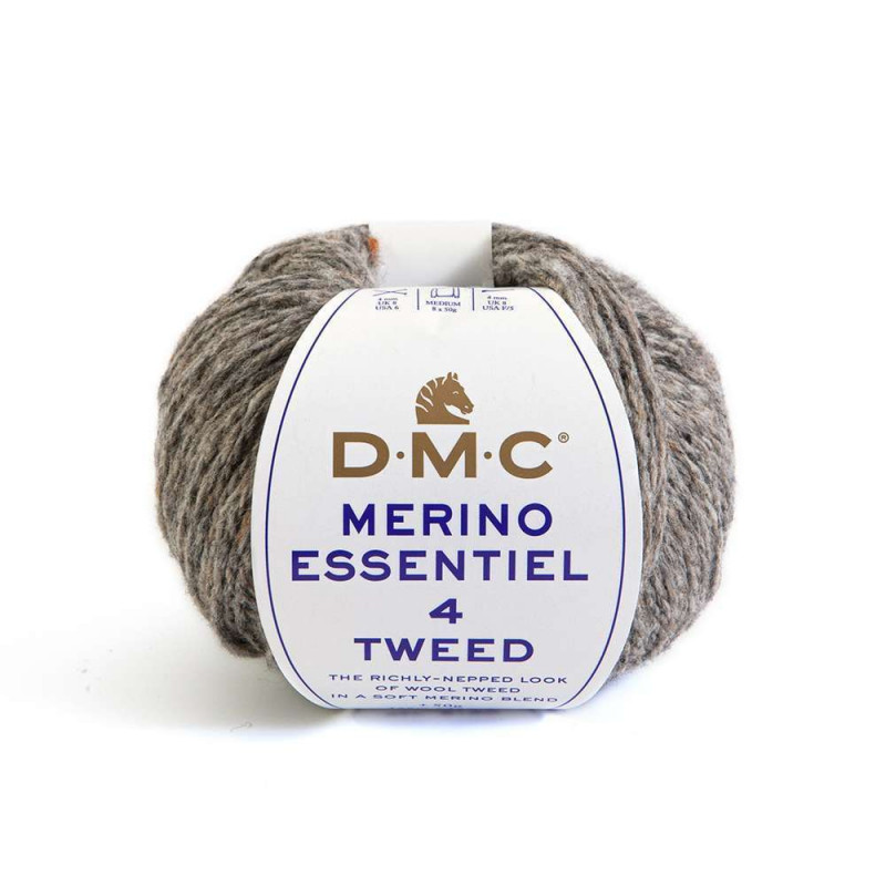 Pelote Merino Essentiel Tweed n° 913 pour aiguille