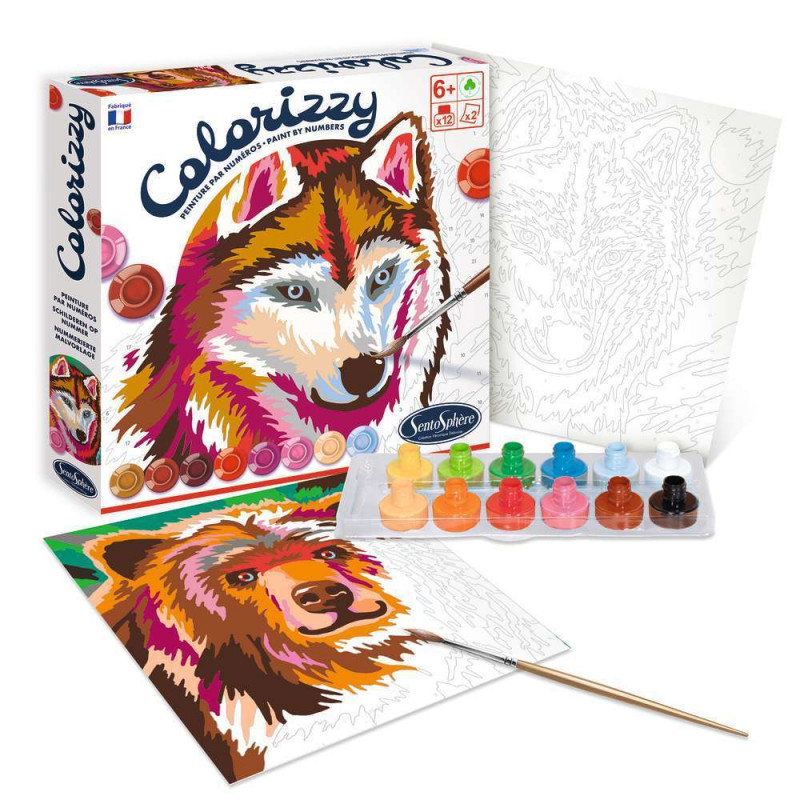 Colorizzy coffret peinture animaux de la forêt - l