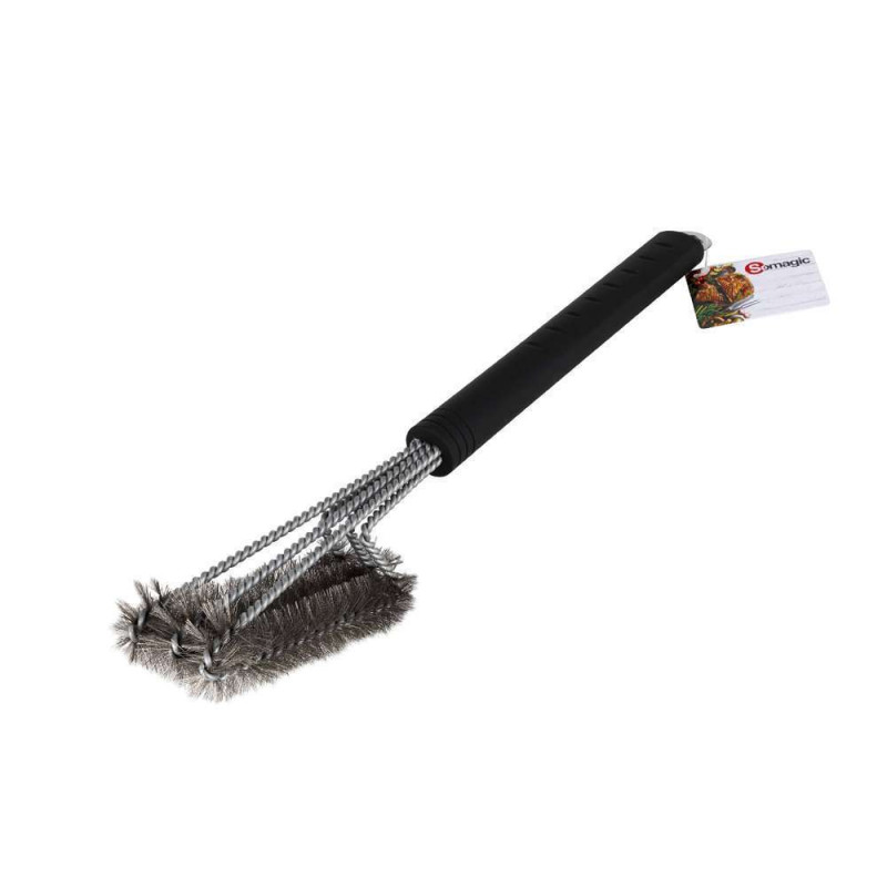 Brosse triangle pour barbecue : inox/Soft Touch, 4