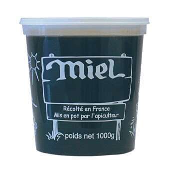 Pots plastique : x10, miel, 1kg