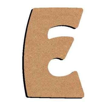 Forme en médium - Lettre majuscule E (8x5cm)