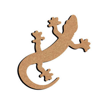 Forme en médium - Lézard 17x10cm
