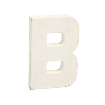 Lettre B, en papier mâché L. 20,5 cm