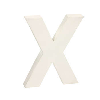 Lettre X, en papier mâché L. 20,5 cm