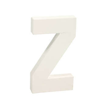 Lettre Z, en papier mâché L. 20,5 cm